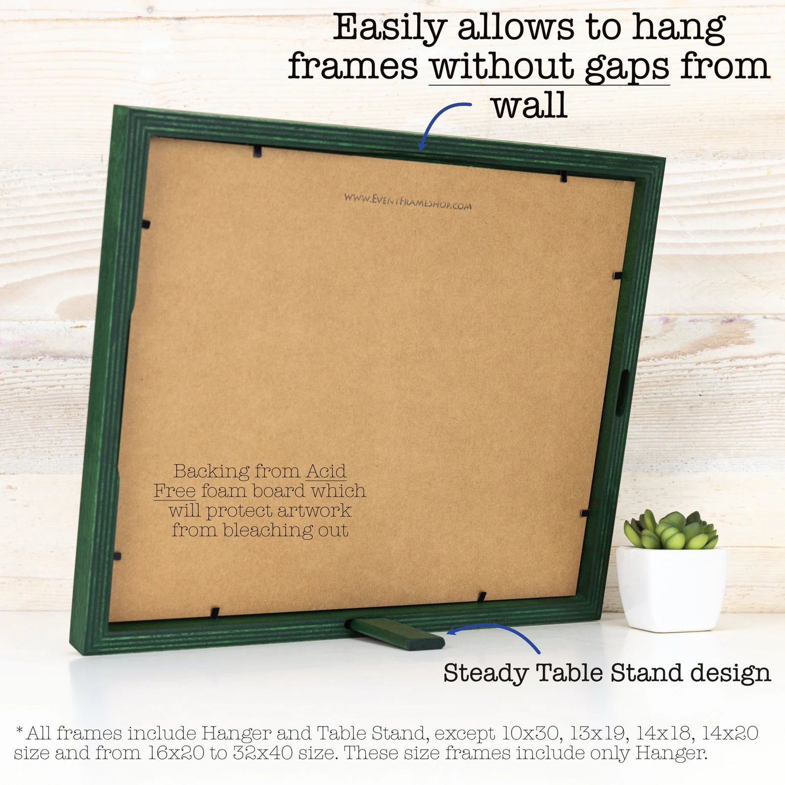 Thin Edge Picture Frame, Solid Color of Your Choice in Minimalistic Stripy Style, Handmade Custom Photo Frame