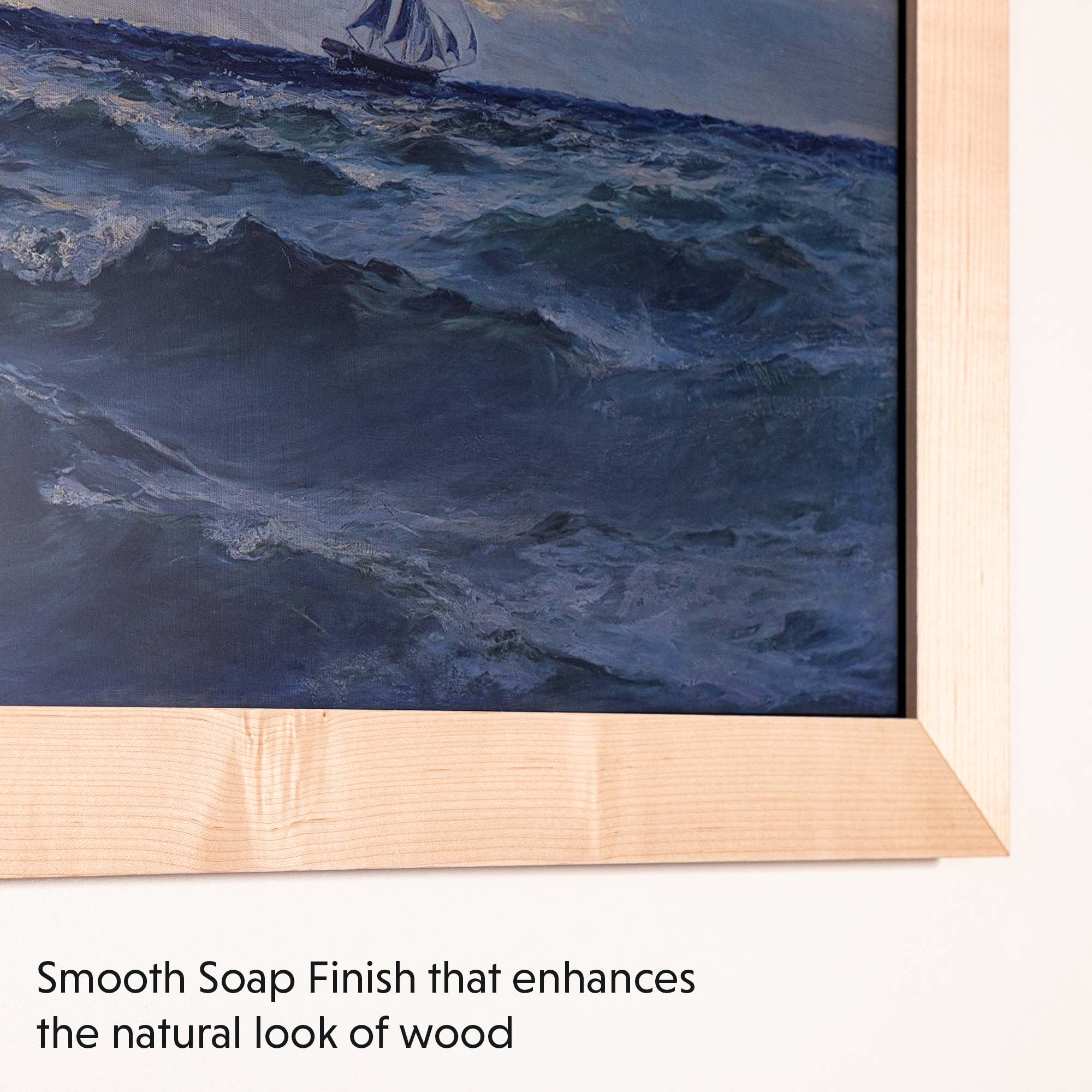 Maple TV Frame For Samsung The Frame TV has traditional soap finish