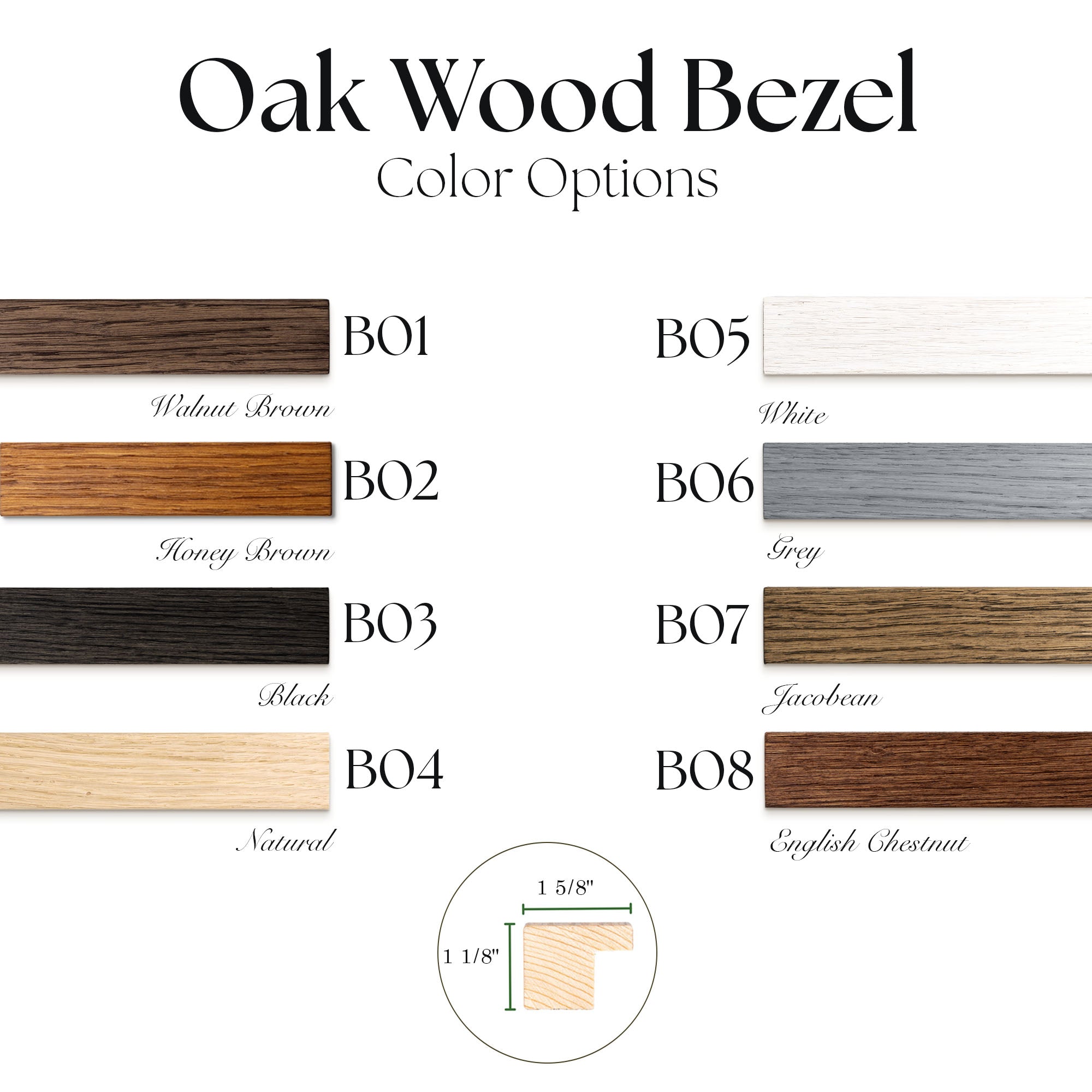 Thin Colorful OAK TV Frame