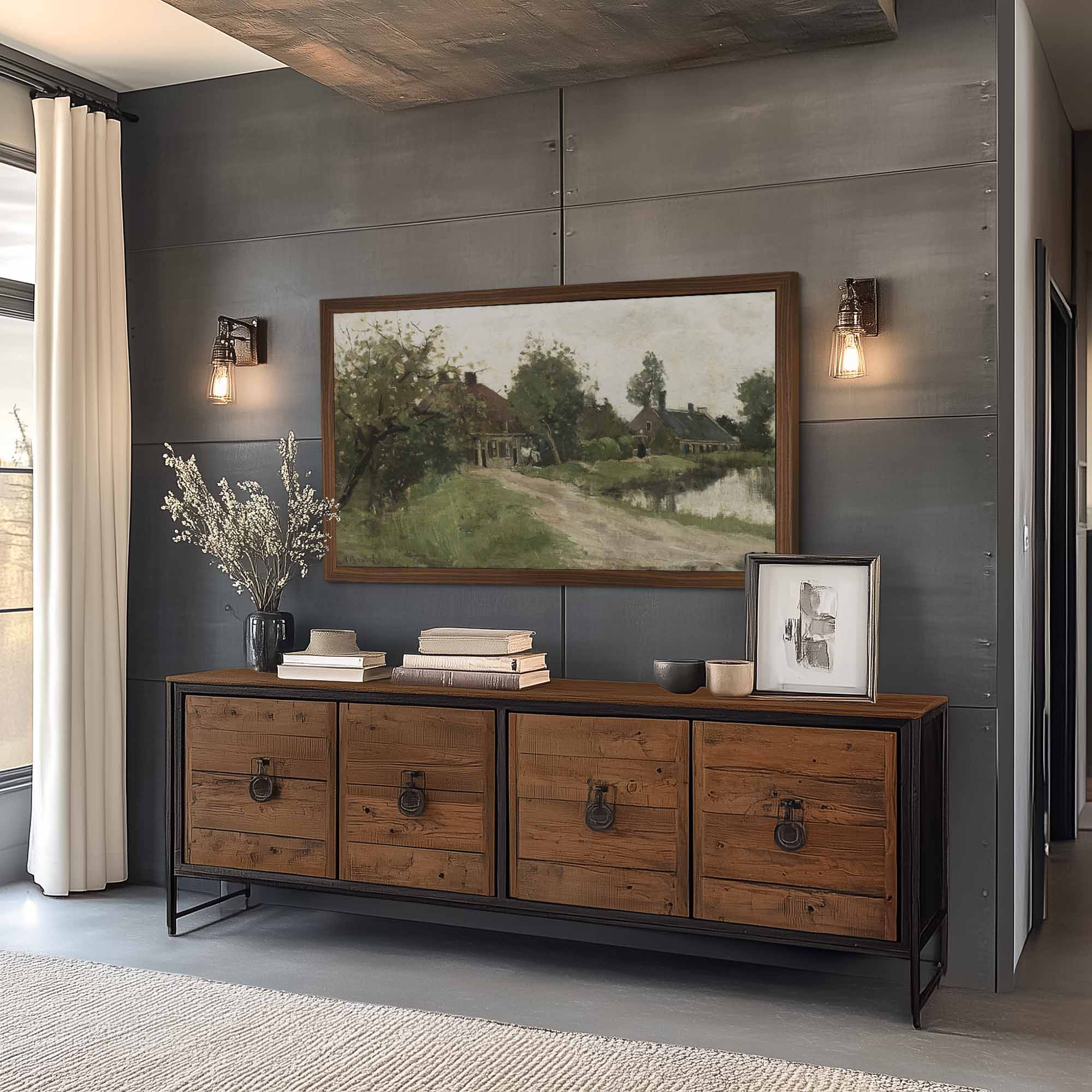 Thin Walnut TV Frame Samples