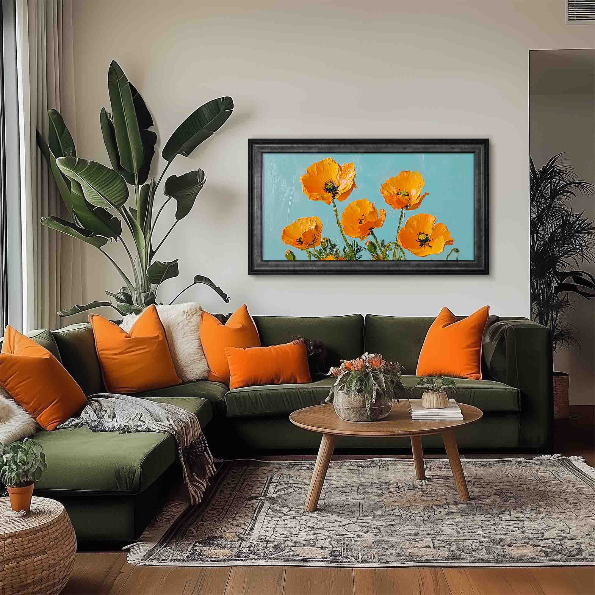 Matte Black Metallic TV Frame