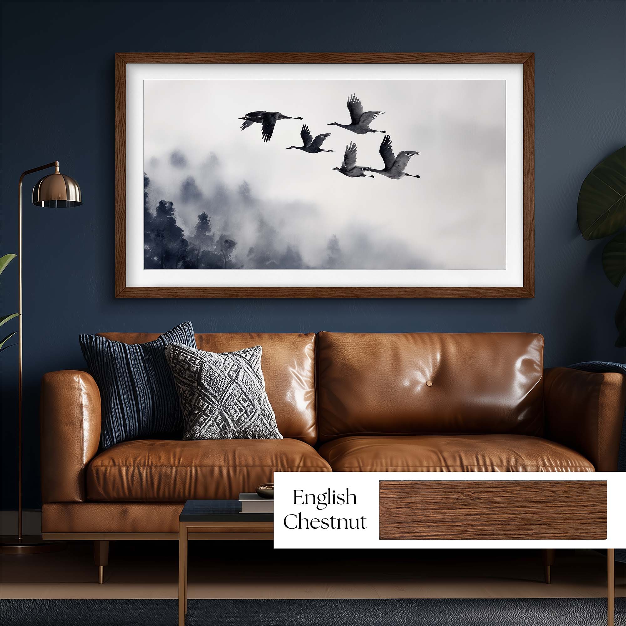 Thin Stained Hardwood TV Frame Samples