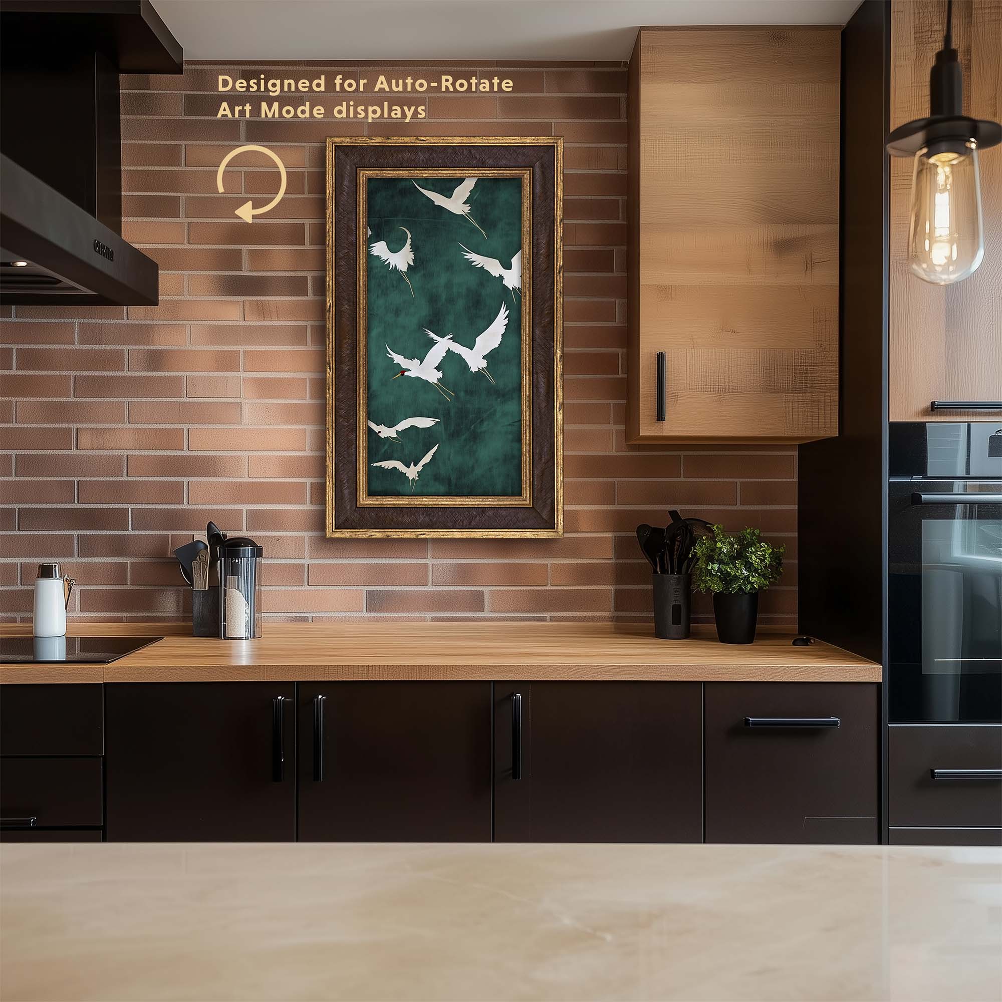 Brown and Double Gold TV Frame