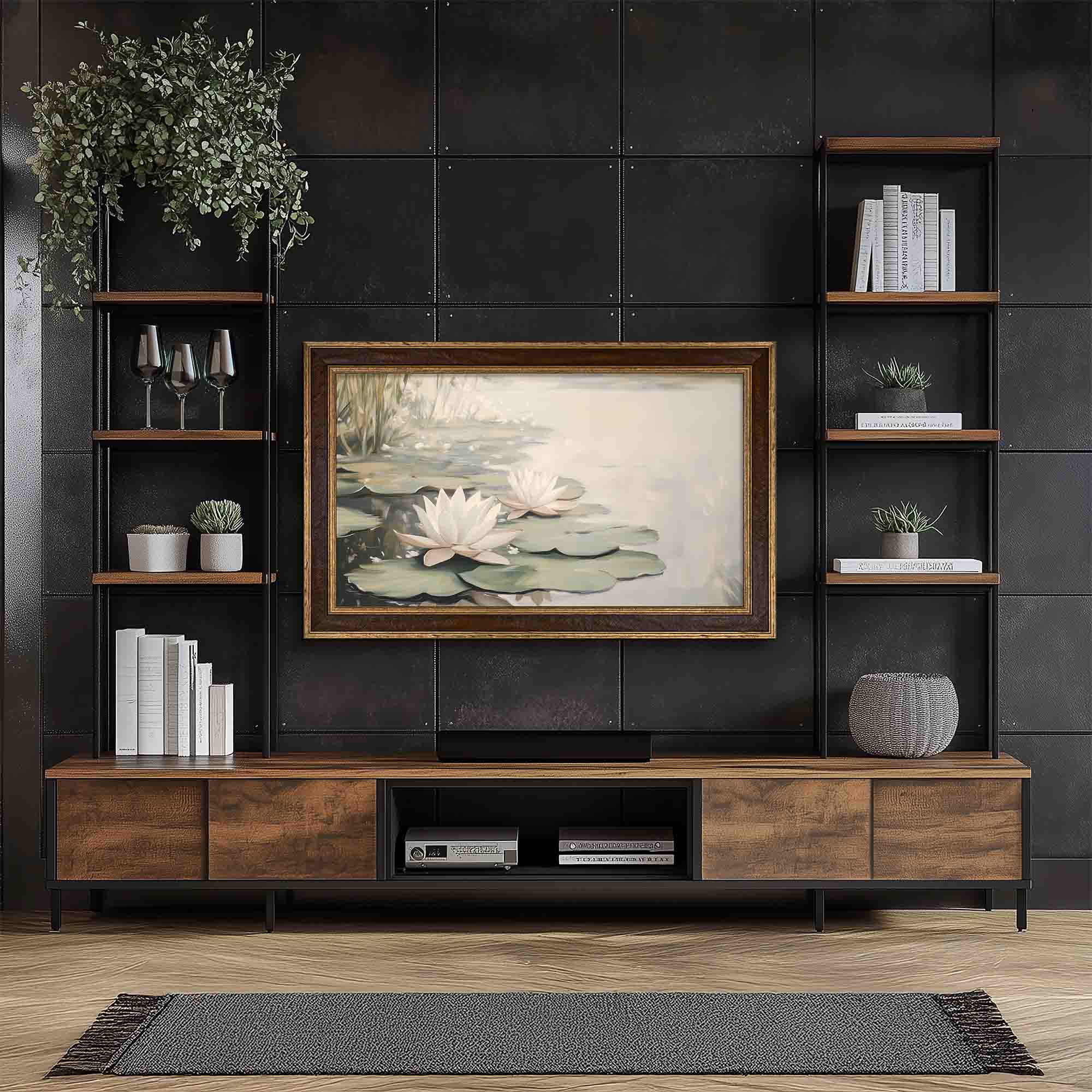 Brown and Double Gold TV Frame