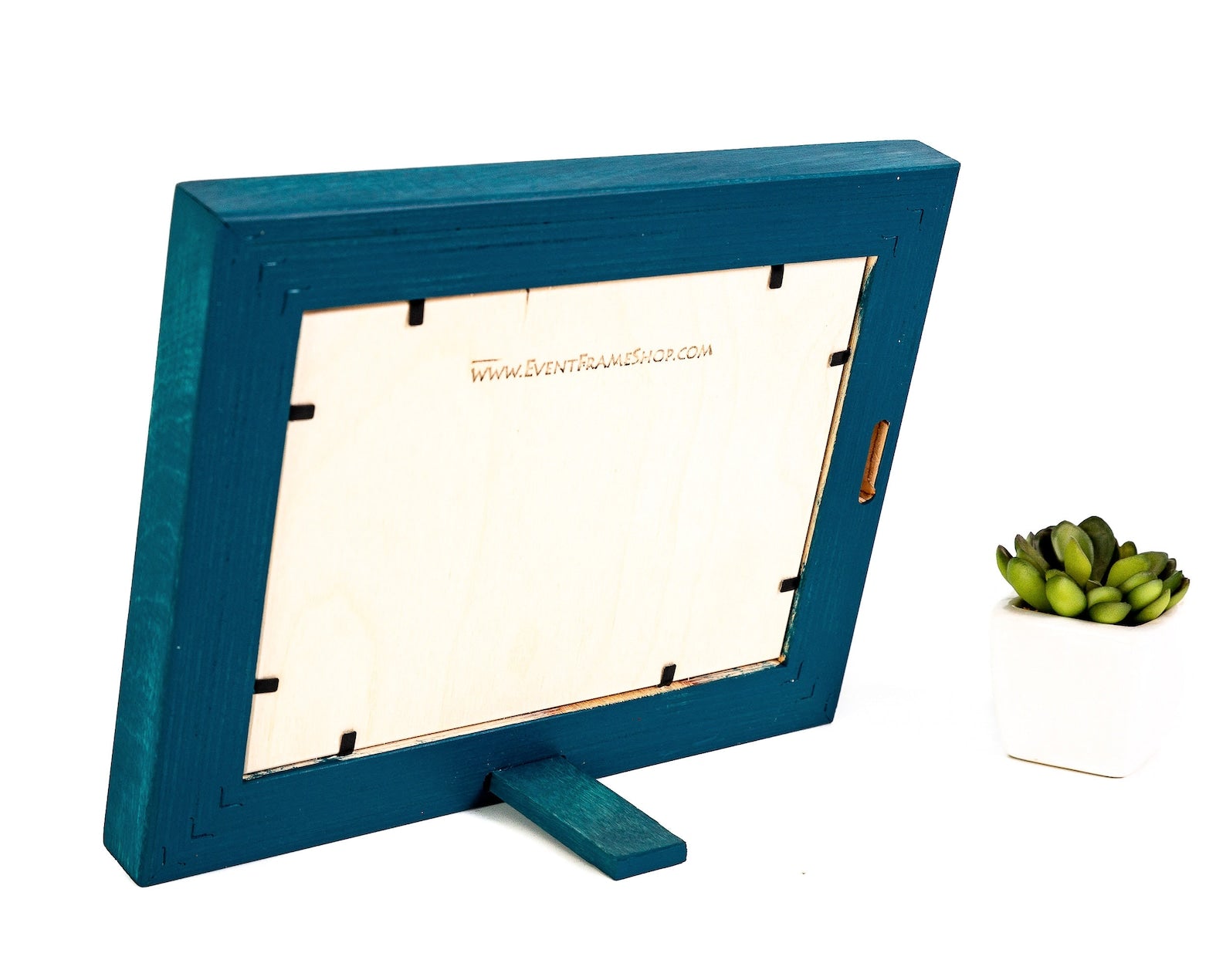 Blue wooden picture frame on a white background. Blue Picture Frame, Wooden Photo Frame, CHOOSE SIZE, 4x4 4x6 5x5 5x7 5.5x8.5 6x6 6x8 A5 7x7 7x9 8x8 8.5X11 8x10 A4 10x10 8x12 11X14 A3 20x30
