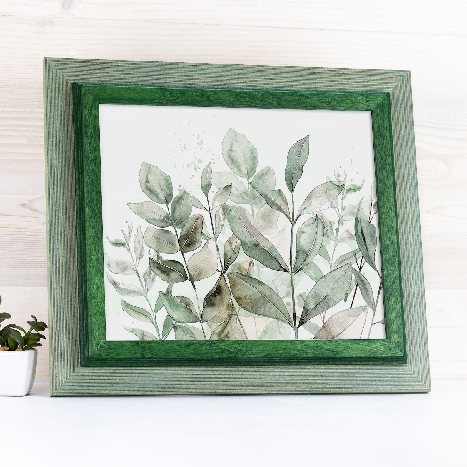 Sage green and dark green baltic birch picture frame for art photography, custom sizes, made from high quality durable materials, perfect for gallery walls. Double Black Custom Picture Frame, Handmade Wooden Photo Frame, Black Poster Frame, Contemporary style A1 A3 A5 4x6 9x12 16x20 18x24 36x40