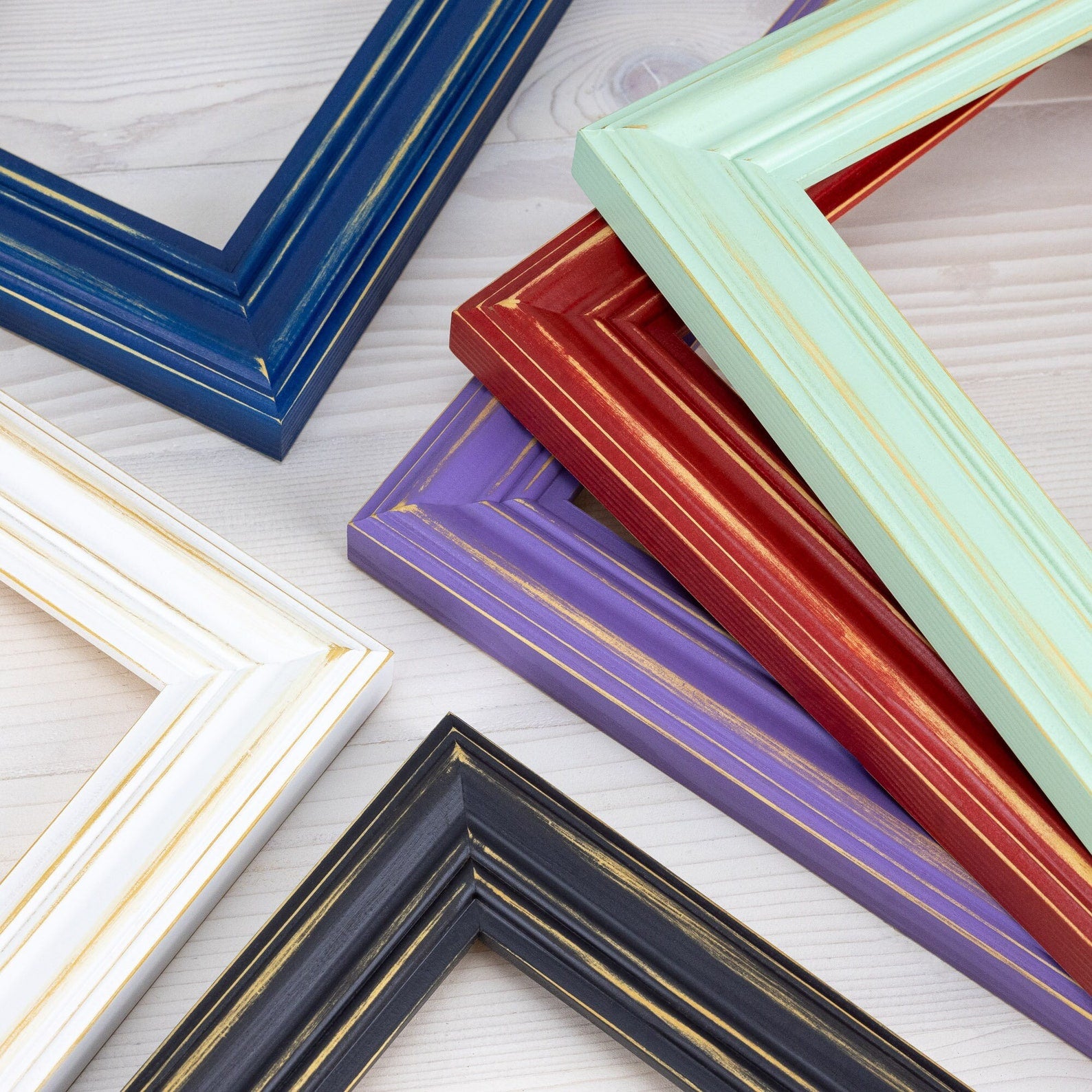 Wide Distressed Picture Frame