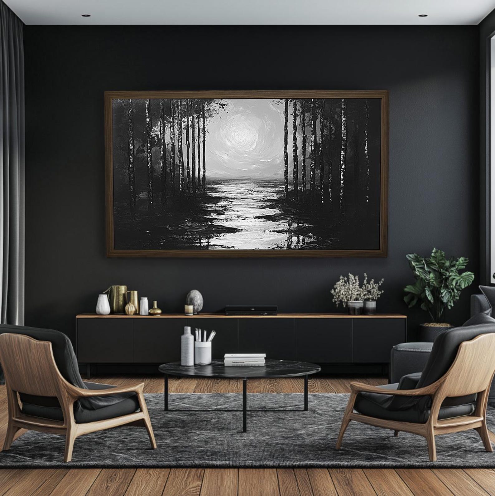 Thin Walnut TV frame