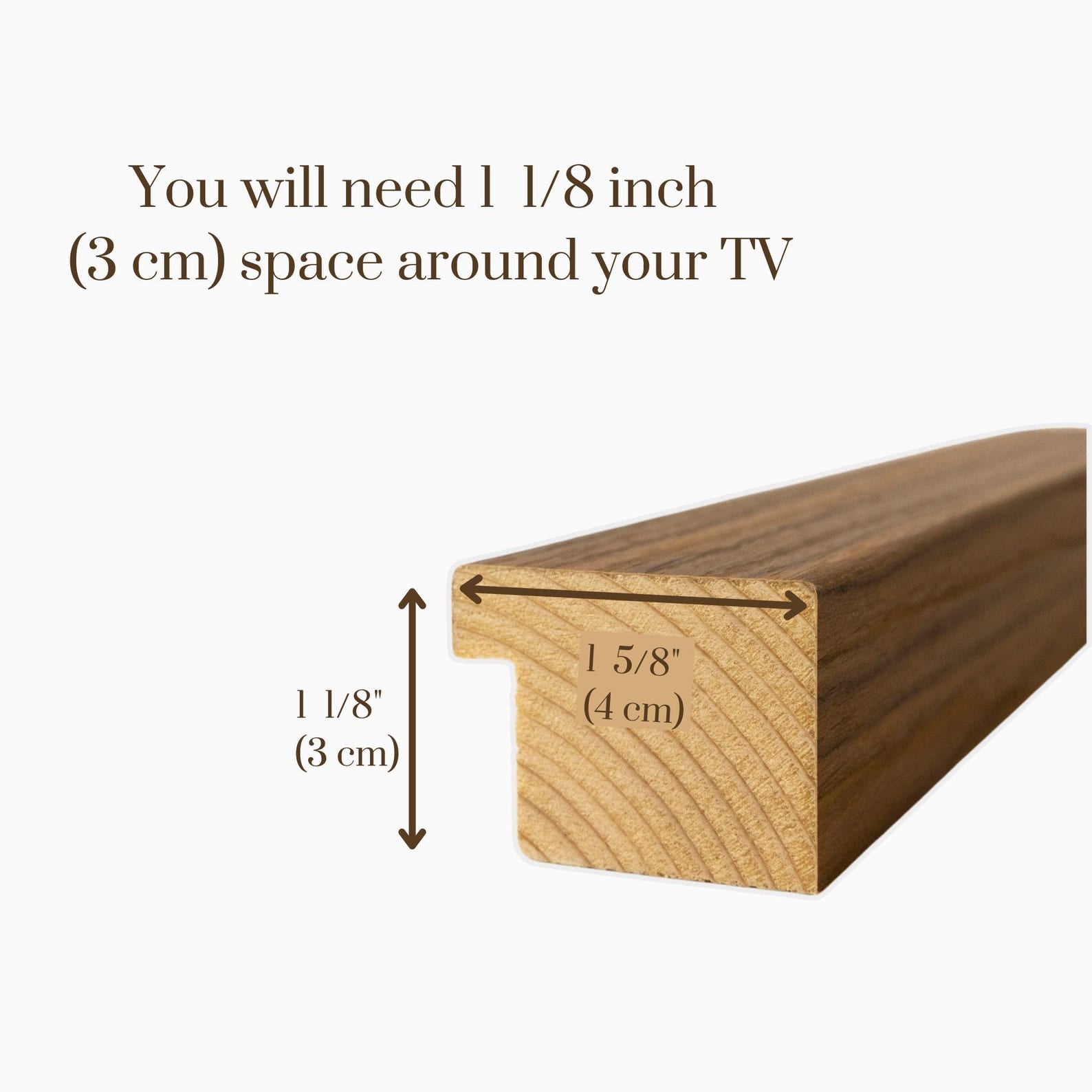 Thin Walnut TV frame