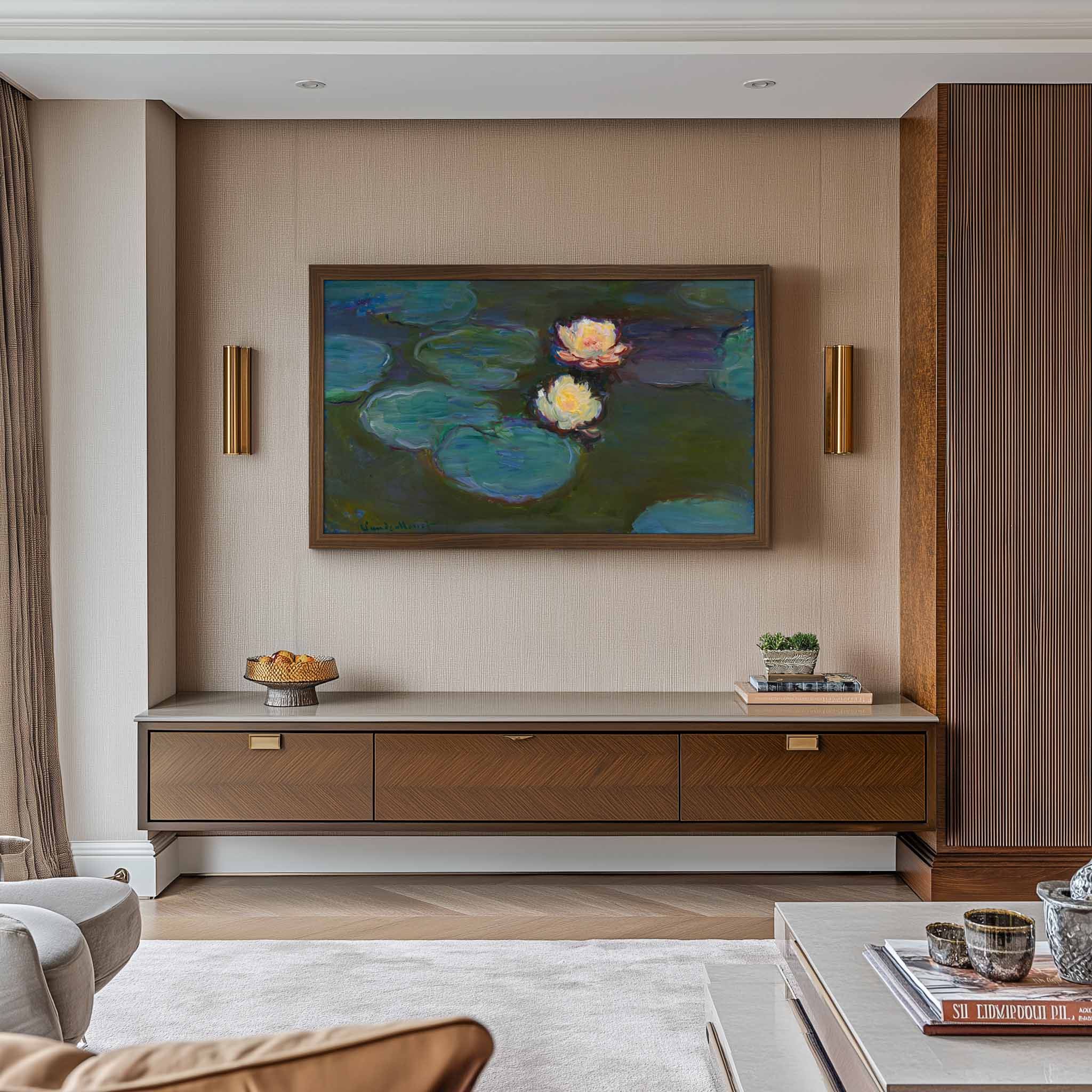 Thin Walnut TV Frame Samples