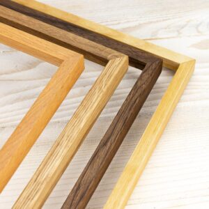 Super Slim Natural Hardwood Picture Frame, Natural Hardwood of Your Choice, 1/2 Thin Edge