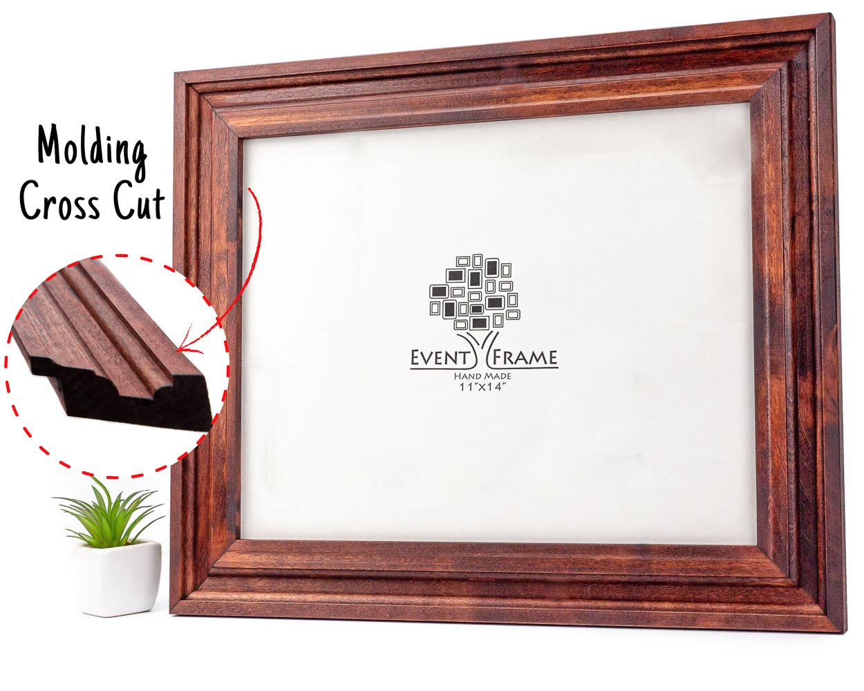 Elegant Antique Style Wooden Gallery Frame, Superior Flat Picture Frame, Custom Size A4, A3, 8x10, 9x12, 11x14, 11x17, 18x24, 16x20, 24x18