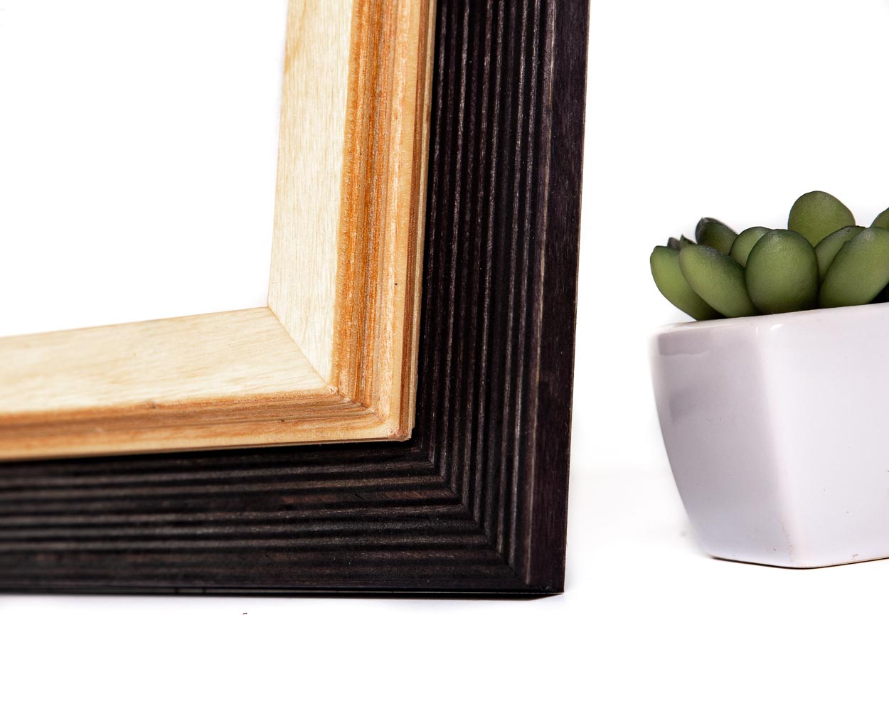 Black + Natural Picture Frame, Wooden Photo Frame, Art frame, CUSTOM SIZES 4x6 5x5 5x7 5.5x8.5 6x6 6x8 8x8 8x10 10x10 8x12 9x11 11x14 20x30