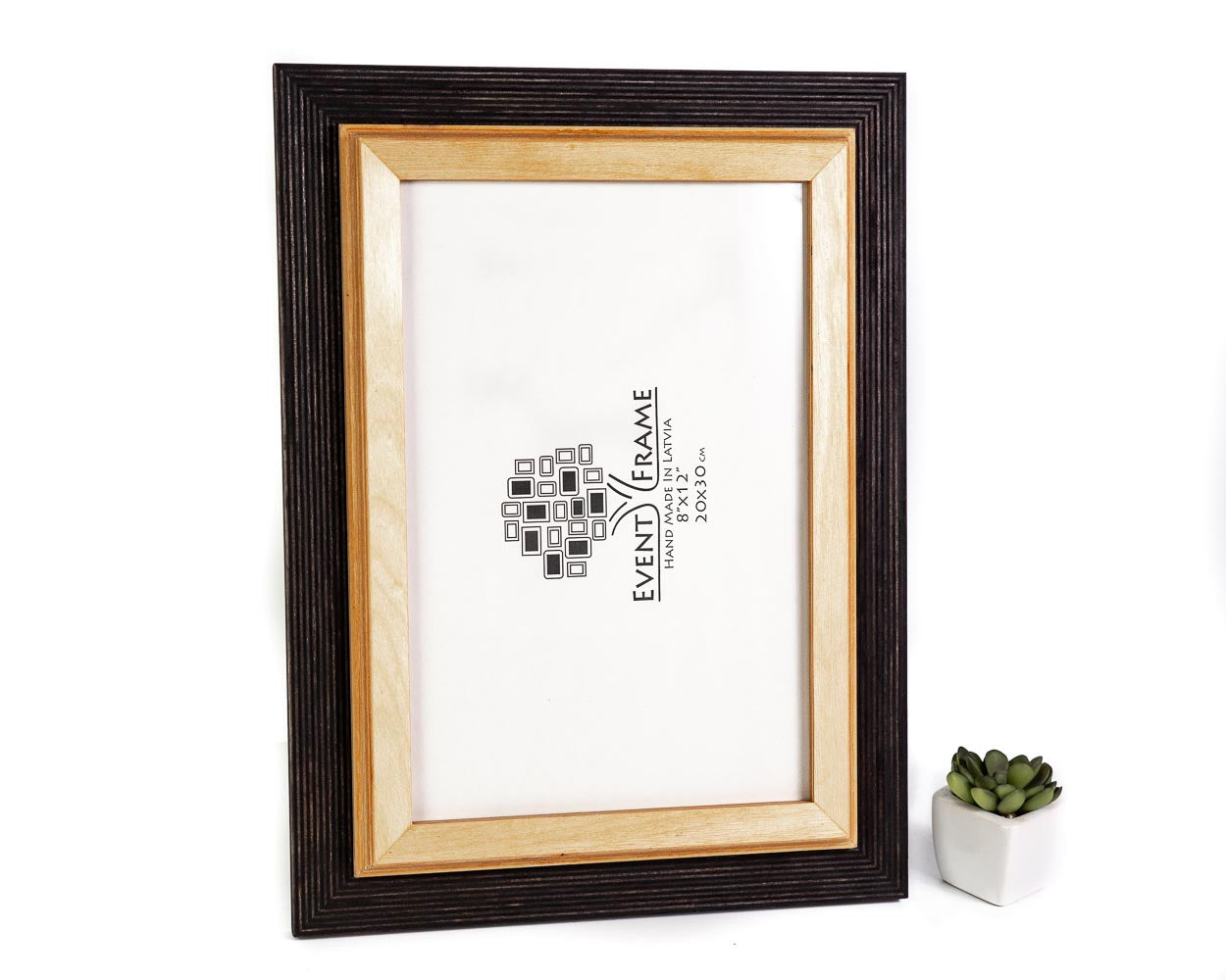 Black + Natural Picture Frame, Wooden Photo Frame, Art frame, CUSTOM SIZES 4x6 5x5 5x7 5.5x8.5 6x6 6x8 8x8 8x10 10x10 8x12 9x11 11x14 20x30