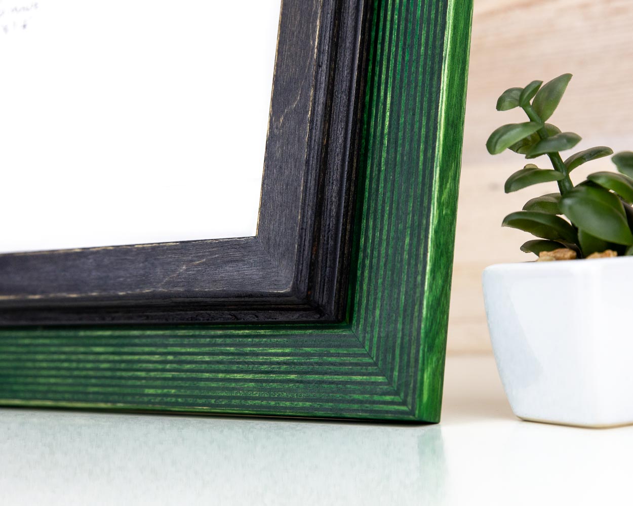 Double Green + Black Photo Frame
