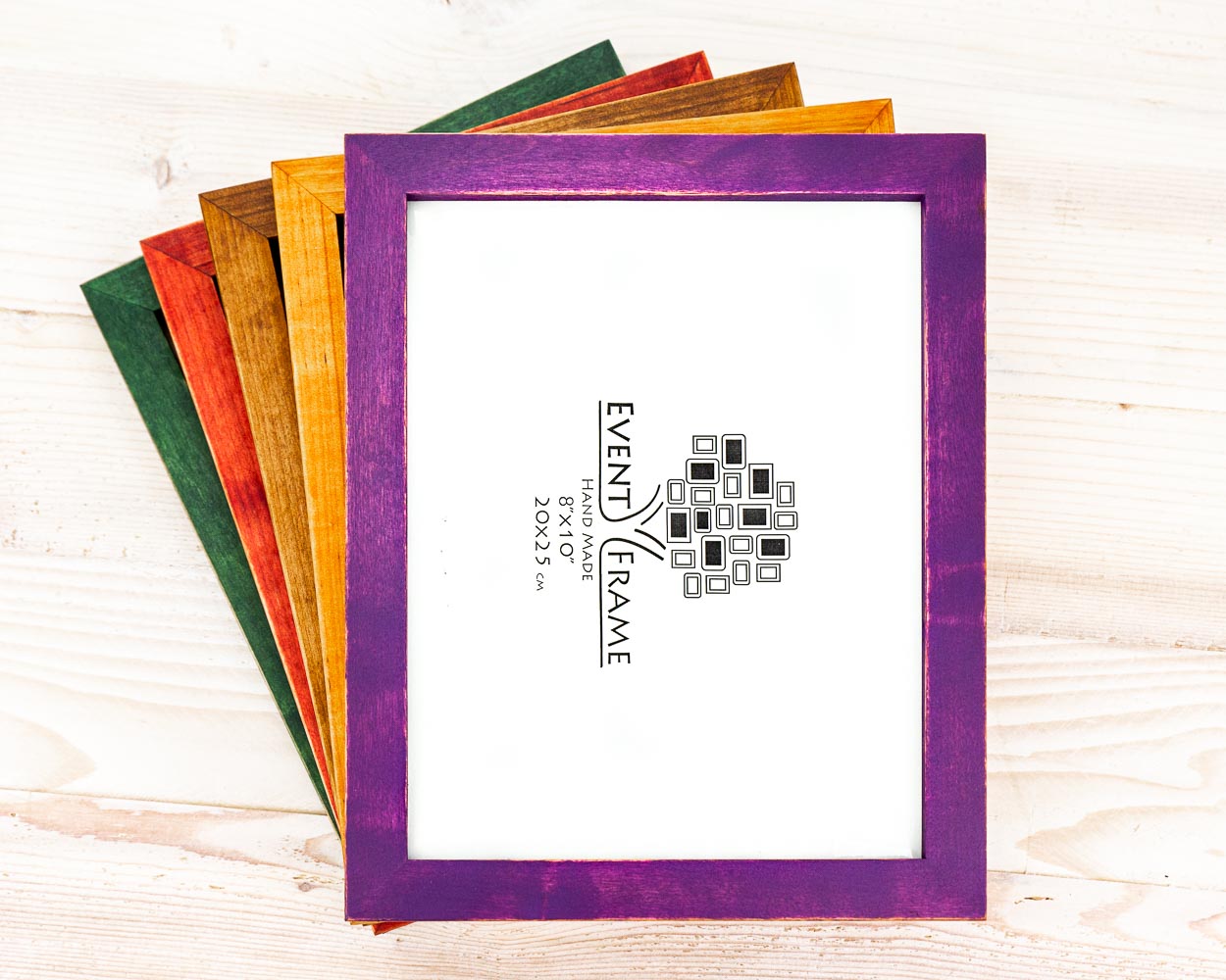 Colorful Distressed Modern Design Solid Birch Hardwood Picture Frame 23 mm