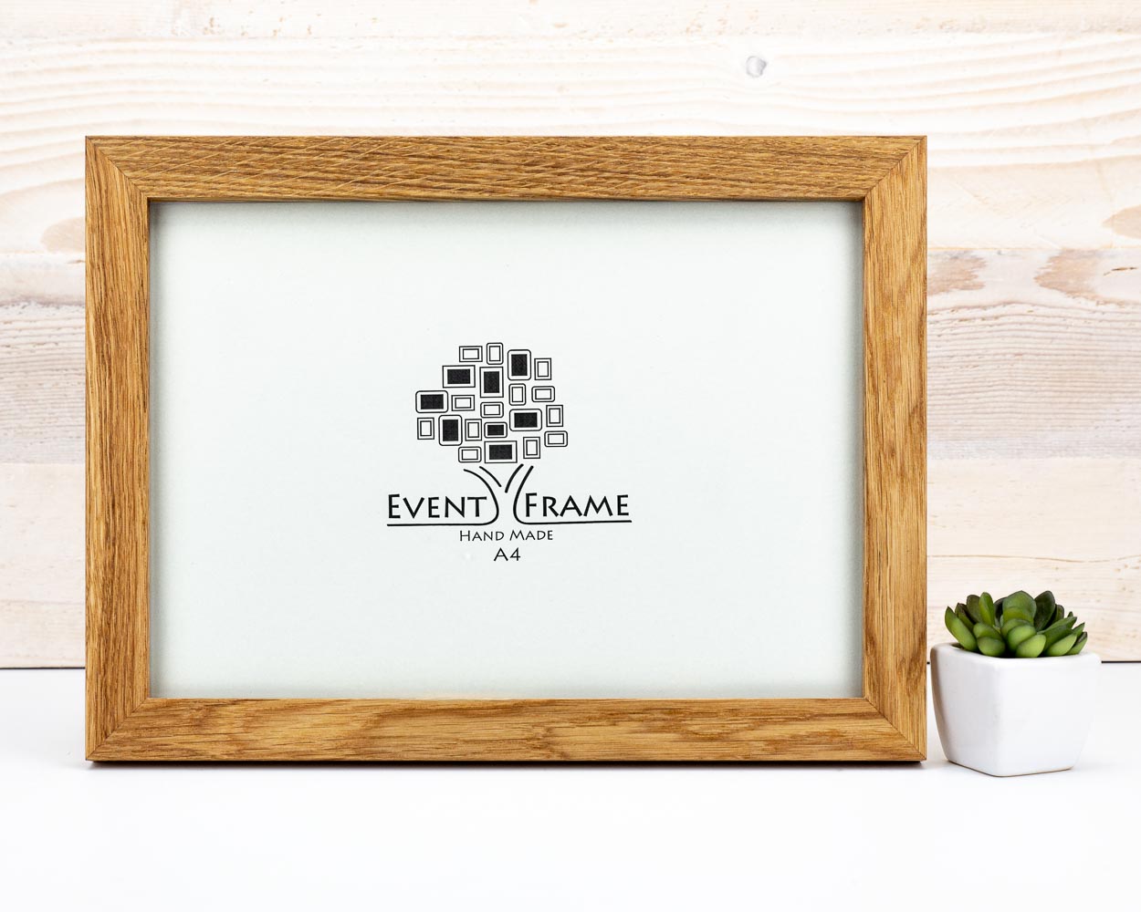 Natural Modern Design Solid Oak Hardwood Photo Frame 25mm