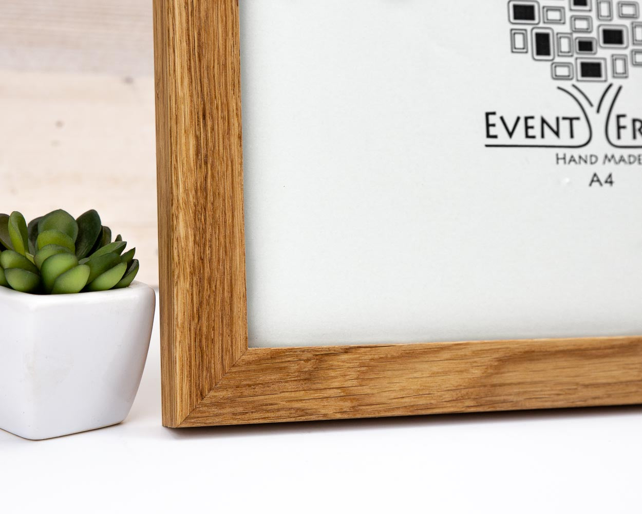 Natural Modern Design Solid Oak Hardwood Photo Frame 25mm