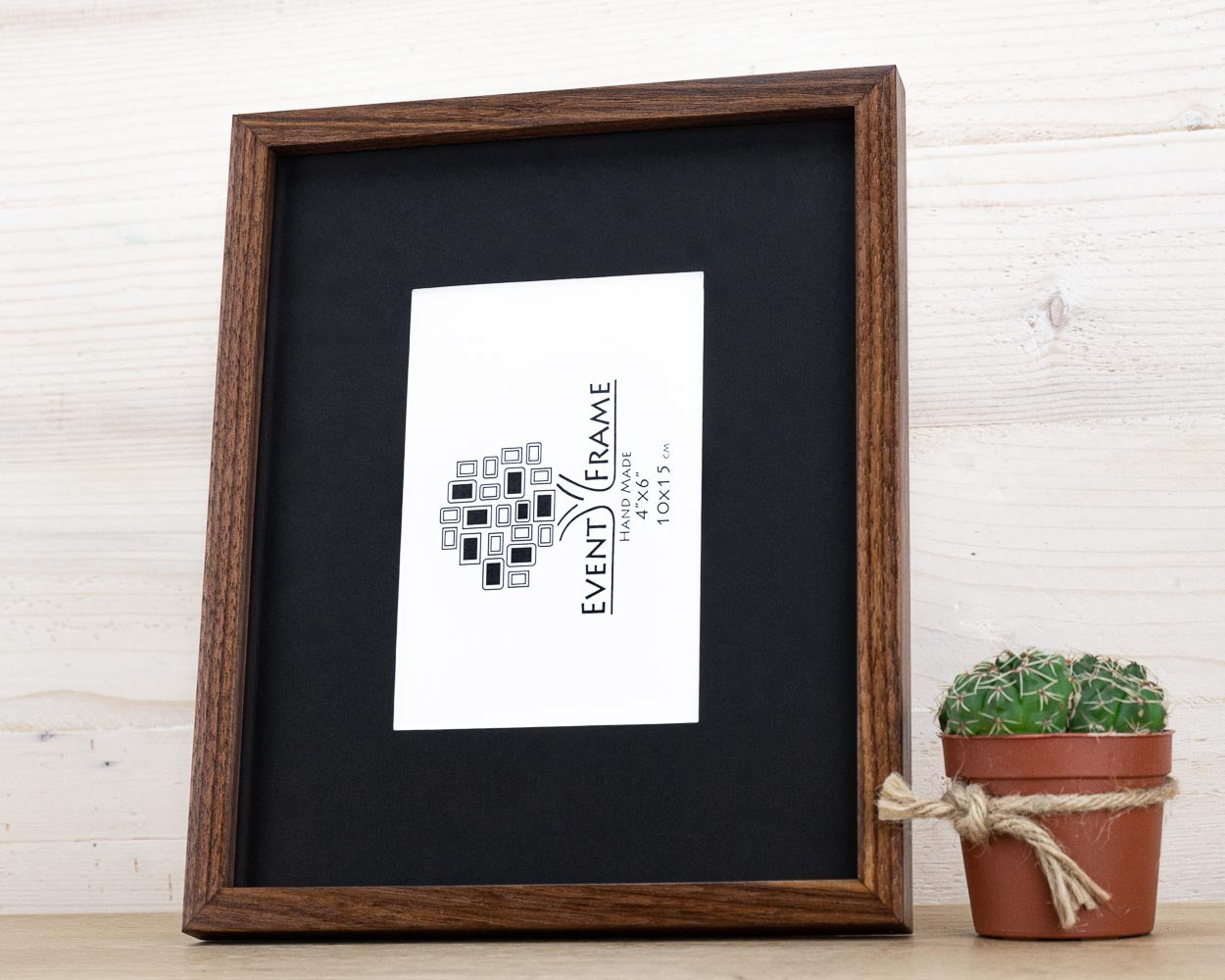 Solid Walnut Hardwood Photo Frame 1/2 Thin Edge