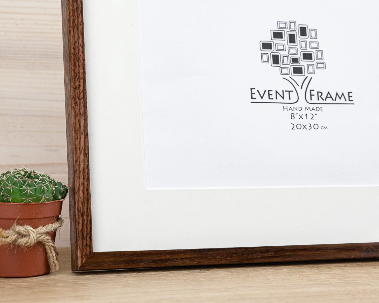 Solid Walnut Hardwood Photo Frame 1/2 Thin Edge