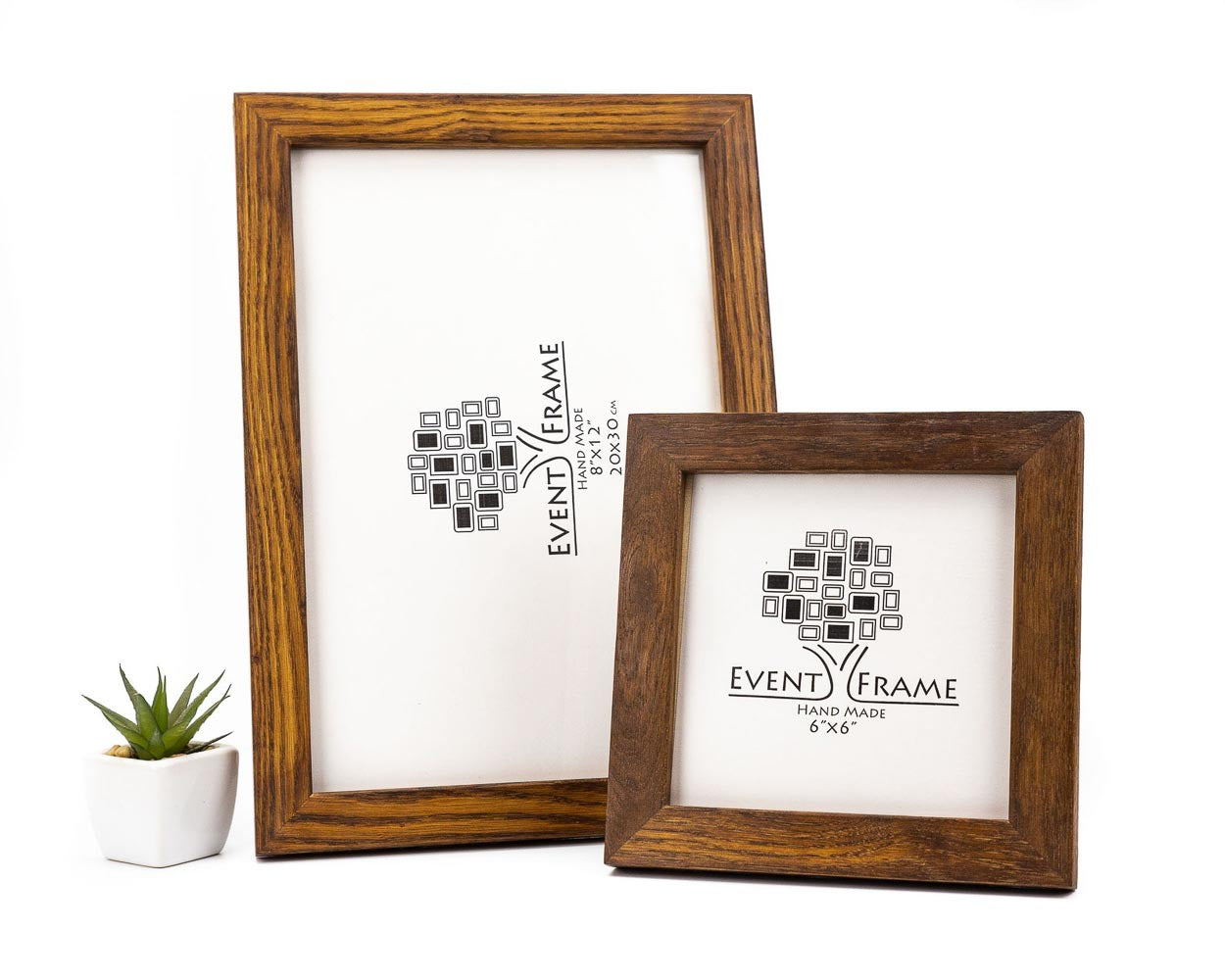 Brown Oak Wood Picture Frame, Rustic Oak Photo Frame, Custom Photo Frame for Wall Art A4, A2, 5x7, 8x10, 8.5x11, 9x12, 10x14, 11x17, 16x20