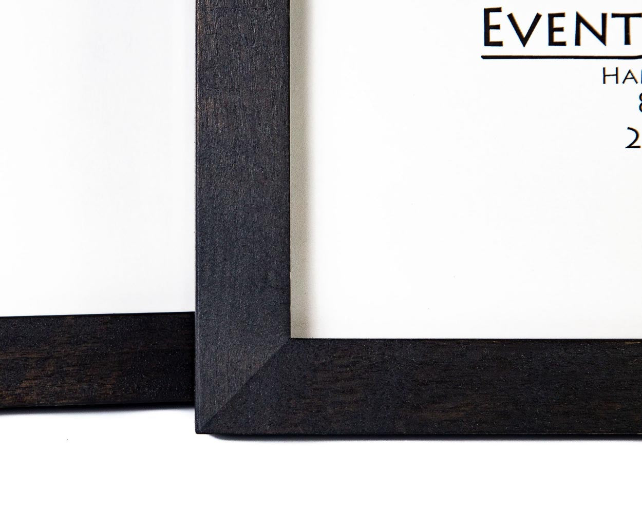 Black Color Birch Picture for Wall Art, Molding Width 23 mm, Custom Picture Frame A2, A3, A4, 8x10, 8.5x11, 9x12, 11x14, 11x17, 18x20, 16x20