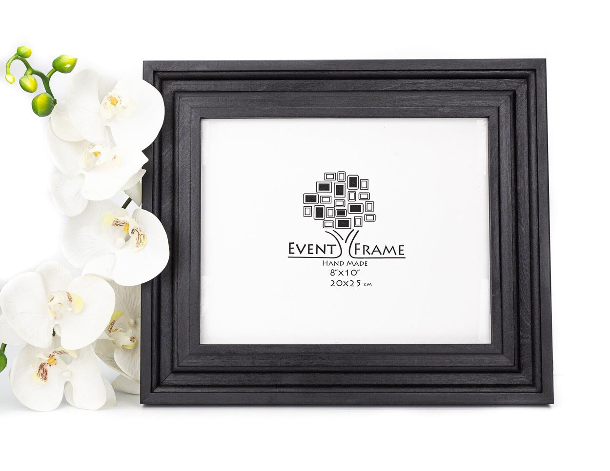 Elegant Black Wooden Frame for Wall Art, Handmade Flat Style Picture Frame, Any Custom Size A4, A3, A2, A1, 8x10, 9x12, 11x14, 16x20, 24x18